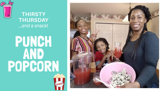 Thirsty Thursday…and a snack! – Cranberry Apple Cider and Cookies and Cream Popcorn