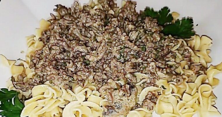 Easy and Delicious Ground Beef Stroganoff