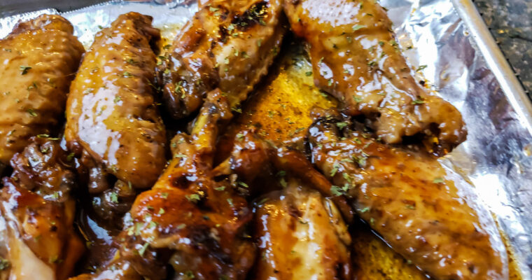 Sticky Chicken Wings – Crocktober